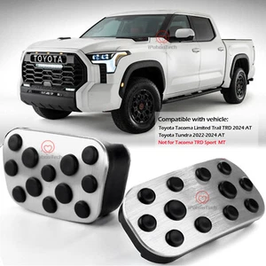 2Pcs Anti-Slip Foot Gas Brake Pedal Pads Cover For Toyota Tundra 2022-2024 - Bild 1 von 10