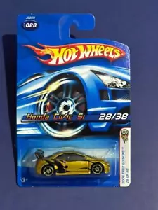 Honda Civic Si 2006 variante dorada primera edición coche fundido a presión #28/30 Hot Wheels - Imagen 1 de 2