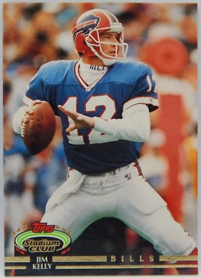 1992 Topps Stadium Club Football - #640 Buffalo Bills - JIM KELLY - Image 1 of 2