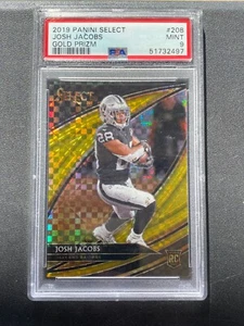 Josh Jacobs 2019 Select Field Level Gold Prizm Rookie RC Raiders 2/10 PSA 9 - Imagen 1 de 2