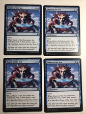 4x MTG Theros Beyond Death Omen of the Sea NM/M Magic the Gathering