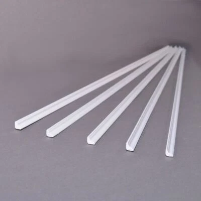 Dolls House White Cornice 17.3/4 X 3/16" Coving 450mm X 5mm Pack of 5 - Image 1 of 4