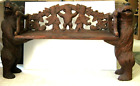Brienz Black Forest, Carved Bear Bench, 2 bears, one on each side