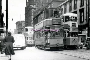a0894 - Glasgow Trams - Nos.98 & 1330 in the Shopping Centre - print 6x4 - Picture 1 of 1