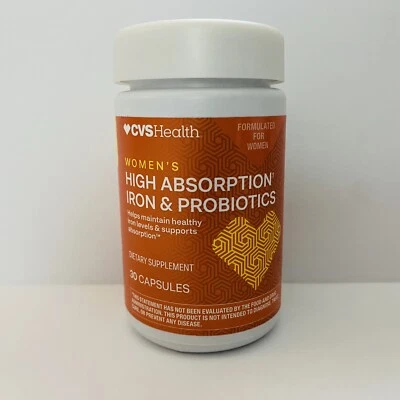 Hierro y probióticos de alta absorción para mujer 10 mil millones de UFC 30 cápsulas caduca 5/2025 Foto 1 de 4