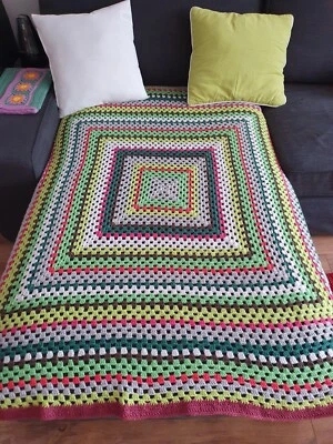 Häkeldecke, Decke, Granny, Neu - Bild 1 von 4