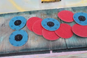 Blackstone Grinding Discs: 10-pc 3x3TRx36G FbDsc NIP - Foto 1 di 5