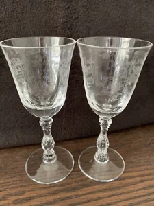 Set Of 2 Lenox Fostoria Navarre Cordial Glasses 4 1/4” Tall USA - Picture 1 of 7