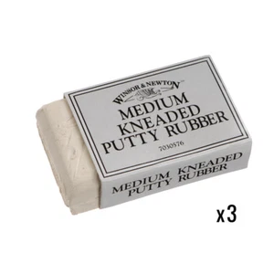 Winsor & Newton Medium Kneaded Putty Rubber Art Eraser PACK OF 3 - Picture 1 of 1