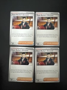 4x Team Rocket's Giovanni 174/182 x4 - Destined Rivals - Juego de cartas coleccionables Pokémon - Imagen 1 de 1
