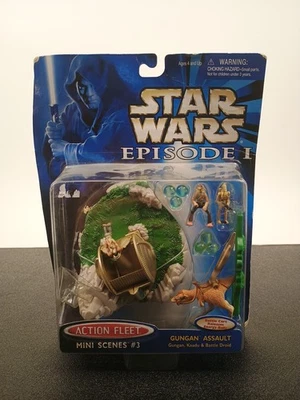 Star Wars Episodio I Flota de Acción Gungan Asalto Gungan, Kaadu, Droide de Batalla 1998 Foto 1 de 4