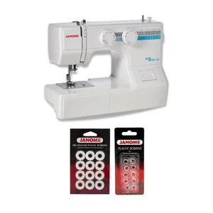 Janome MyStyle 100 Top-Loading Sewing Machine with 13 Built-In Stitches Bundle - Picture 1 of 6