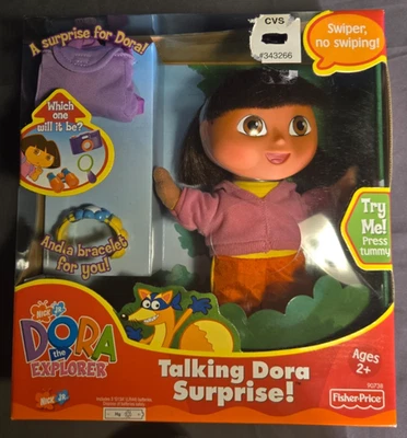 VTG 2002 Dora the Explorer Talking Surprise Doll Fisher Price Nickelodeon NEW - Image 1 of 4