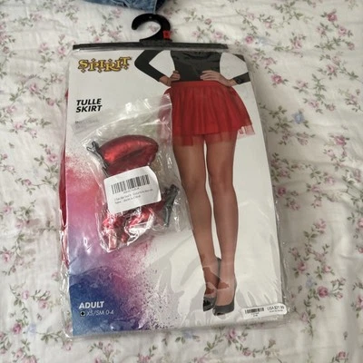 Conjunto de Disfraz de Diablo, Falda/Tutú de Tul Espíritu Halloween, Juego de Dos Clips DevilHorn Foto 1 de 4