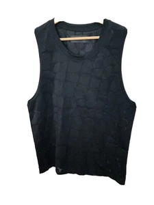 SUPER RARE !!!! ALEXANDER WANG H&M TANK TOP SIZE SMALL / S BLACK CROCODILE - Picture 1 of 7