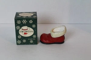 1998 Sarah's Attic Snowonders Santa's Red Shoe Figurine in Box - Picture 1 of 5