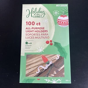 New Holiday Living 100 ct. All Purpose Christmas Light Holder/Roof Clips-Outdoor - Picture 1 of 6