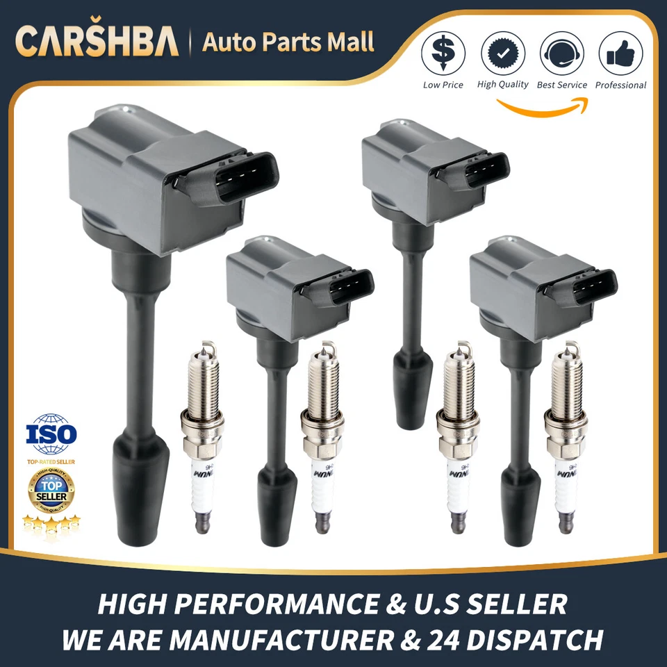 4*Ignition Coil+plugs  OEM for 2012-2021 Toyota Prius AWD-e Plug-In Prime UF811 Foto 1 de 4