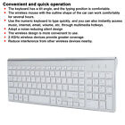 2.4G Wireless Keyboard And Optical Mouse Combo Laptop Pc Computer Desktop Co Bgs