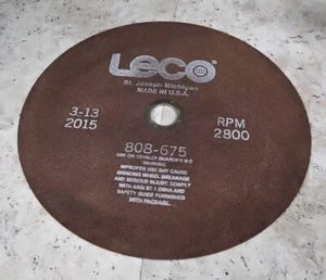 808-675 Leco 14 x .091 x 1-1/4" Aluminum Oxide Cut-Off Wheel: 150 Available NEW! - Bild 1 von 1