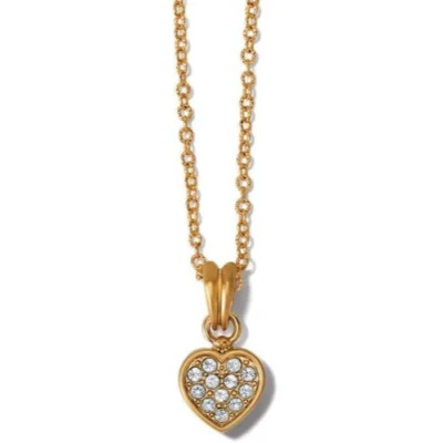 Новый с Ярлыкамиag Брайтон меридиан сердце PETITE золотые кристаллы ожерелье Рекомендуемая розничная цена производителя $78 - Изображение 1 из 4