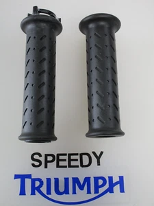 TRIUMPH STREET TWIN STREET CUP STREET SCRAMBLER THRUXTON R THROTTLE GRIPS - Picture 1 of 6