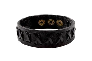 Pulsera de cuero hecho a mano ajustable OFERTA Ref. P07 AM.R - Imagen 1 de 1