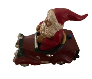 Santa claus vintage  figuring riding in a car playing jingle bell song w battery - Picture 1 of 5