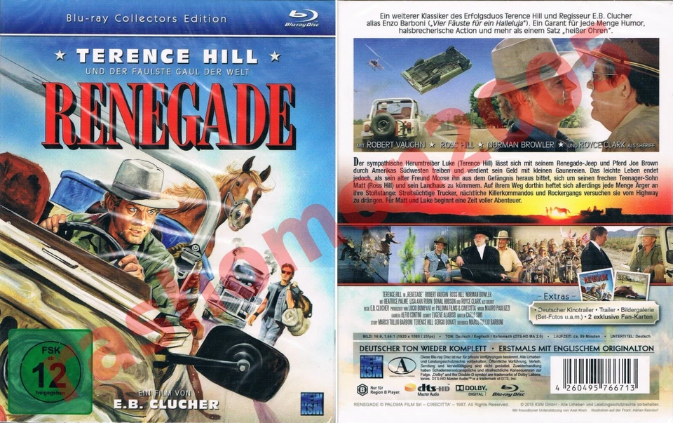 Blu-ray THEY CALL ME RENEGADE Terence Hill Robert Vaughn Limited Ed Region B NEW - Image 1 of 1