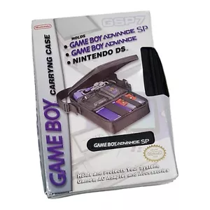 Estuche de Transporte Oficial Nintendo Game Boy Advance SP DS - Negro Nuevo de Lote Antiguo Raro - Imagen 1 de 6