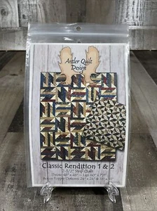 Antler Quilt Design CLASSIC RENDITION 1 & 2 AQD 0212 Quilting Pattern Template - Picture 1 of 2