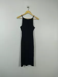 Top Shop Black Shimmer Dress Size UK 10 Velvety Feel New With Tags RRP £36 - Picture 1 of 12