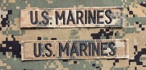 US Marines Tapes(2) MARPAT Woodland Sew-On MCCUU USMC - Picture 1 of 1