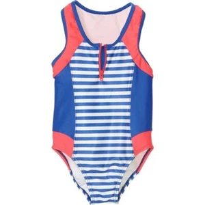 BodyGlove Swimsuit Little Girls Stripe Size 4 Blue, Bathing Beach Swim Suit Kids - Picture 1 of 5