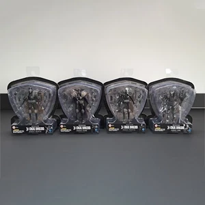 HIYA Toys 2000 AD Exq Mini Action Figures 1/18 Scale All 4 Dark Judges B&W BNIB - Picture 1 of 18