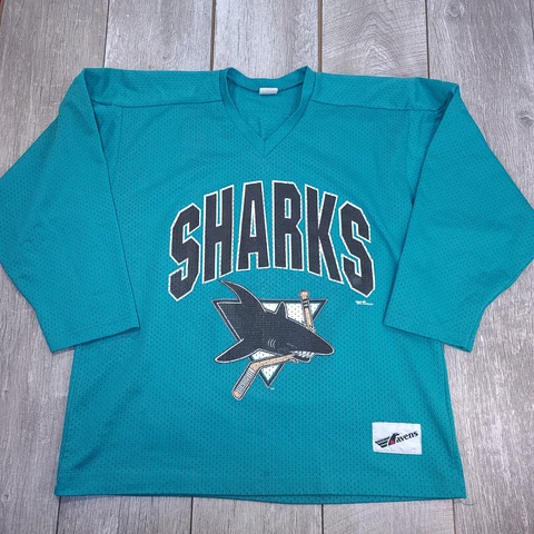 VIntage San Jose Sharks Jersey Mens Extra Large NHL Hockey Street Sportswear 90s Cover