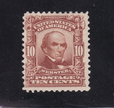 US 307 10c Webster Mint F-VF OG H SCV $60 - Image 1 of 2