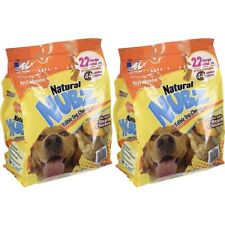 2-Pack Nylabone Natural Nubz Edible Dog Chews with Real Chicken (2.6lb/Bag) NEW