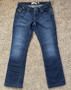 Old Navy Womens Jeans Size 6 Long Low Waist Stretch Bootcut Custom Hem 31" - Picture 1 of 12