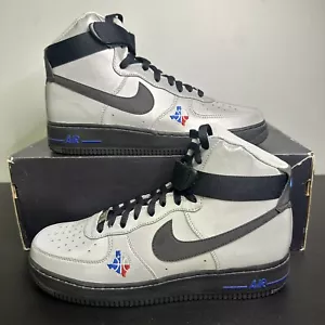DS NIKE AIR FORCE ONE HIGH PREMIUM LE DALLAS ALL STAR NBA 3M METALLIC AF1 10.5 - Picture 1 of 6
