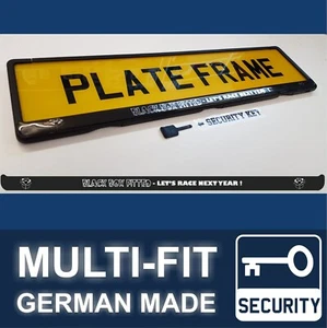 BLACK BOX Fitted Car Insurance Sticker Sign Badge Number Plate Holder Frame - Picture 1 of 3