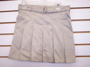 Uniforme escolar con cinturón caqui o azul marino para niñas tallas 4, 5, 6, 6x y 7 - Imagen 1 de 4
