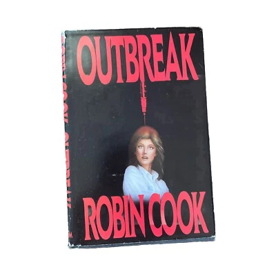 Outbreak by Robin Cook 1987 Book Club Edition Hardcover Horror Thriller - Image 1 of 4