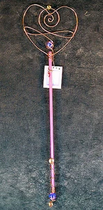 Bacchetta Collina Blu Funziona Cuore Elegante Bacchetta Bolla Bambini Fantasia Giocattolo Magico - Foto 1 di 1