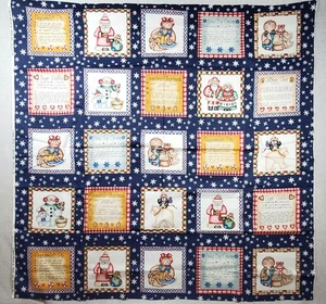 Rezepte Santa Weihnachten Stoff 44"x45" ©Dianna Marcum Marcus Brüder - Bild 1 von 2