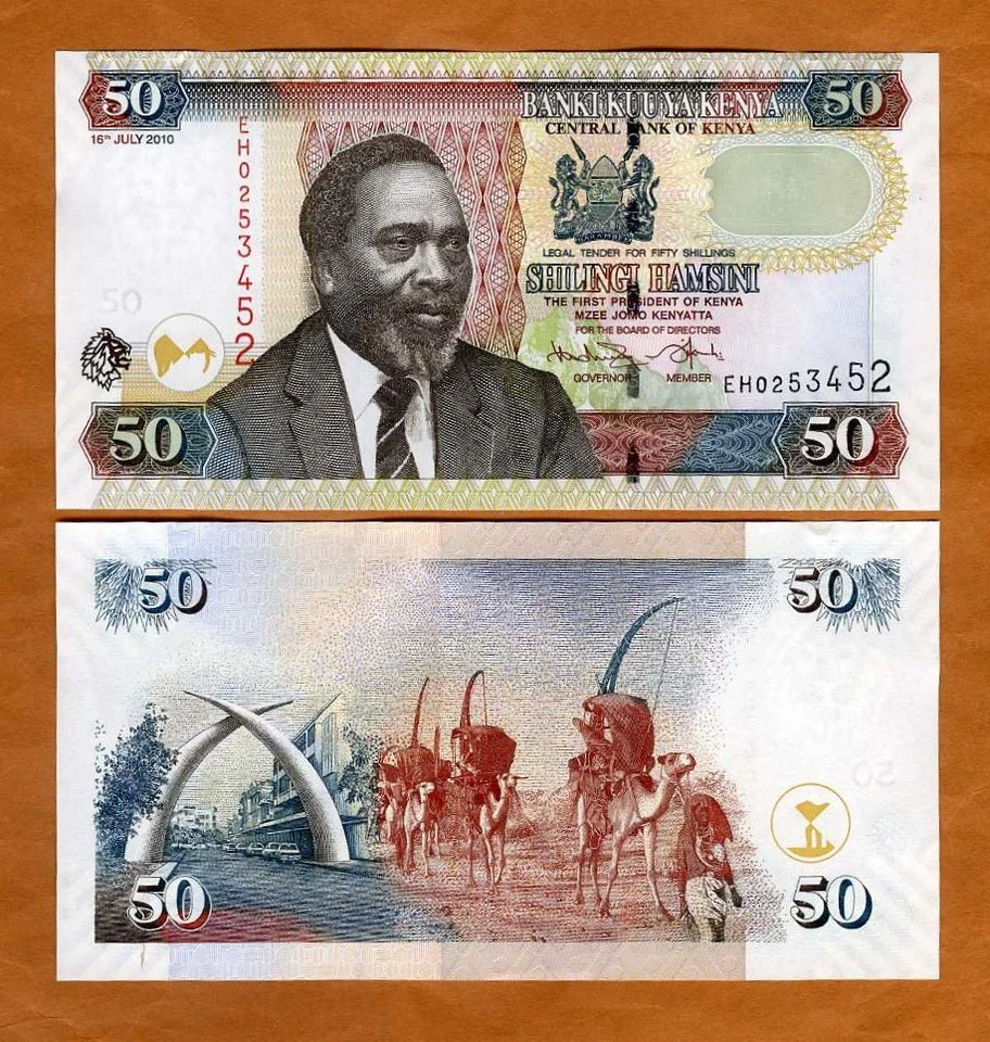 Kenia, 50 chelines, 2010, P-47c, UNC Foto 1 de 1