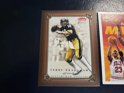 Terry Bradshaw Pittsburgh Steelers 2004 Fleer Greats of the Game OVERSIZE - Image 1 of 3