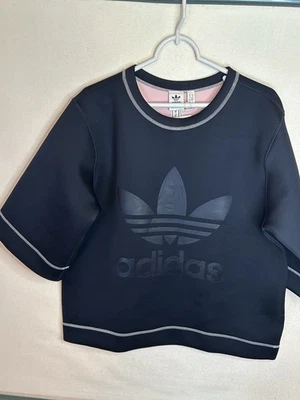Mujer Nuevo Con Etiquetas Adidas 2 En 1 Reversible Neopreno Camisa Cuadrada Talla M Lote 207  Foto 1 de 4