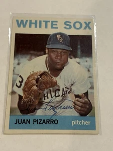 Juan Pizarro Autographed 1964 Topps Baseball Card #430 Good White Sox - Picture 1 of 2