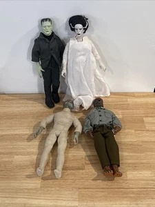 VTG Kenner Universal Monsters Mummy, Wolf Man, Frankenstein, Bride Doll Set Of 4 - Picture 1 of 9